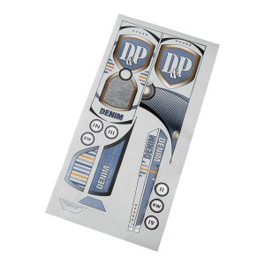 DENIM STANDARD STICKER SET - FOIL