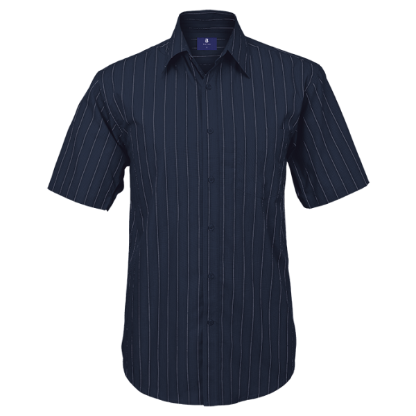 CIVIC SHIRT MENS S/S - N P/STRIPE