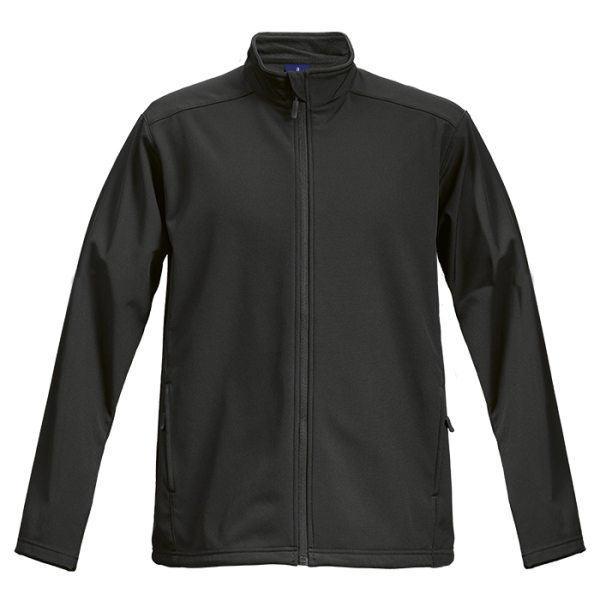 SOFT SHELL JACKET MENS - BLACK